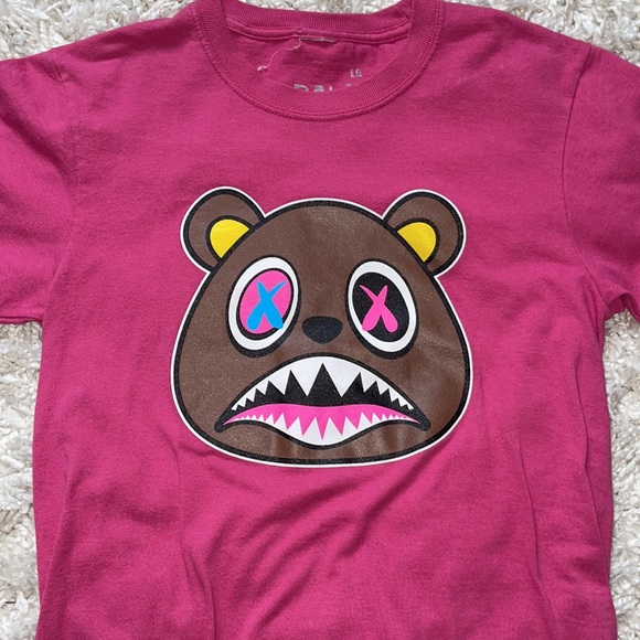 Boy’s size medium B.A.W.S. pink short sleeve t-shirt - Picture 2 of 5